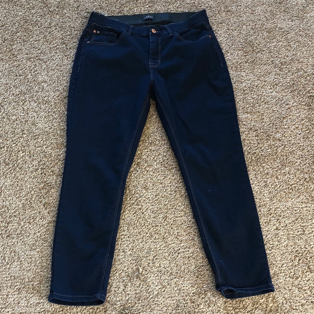 Classic Navy Skinny Jeans for Women - Stretch Slim Fit